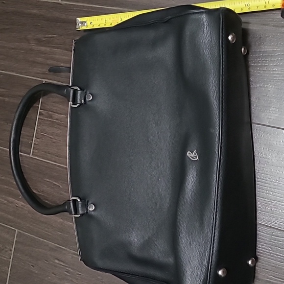 Kate and Alex Cuffaro Italian design handbag black with silver detail - Picture 1 of 9